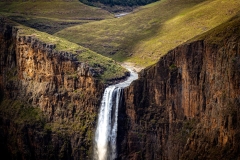 Vandfald i Lesotho